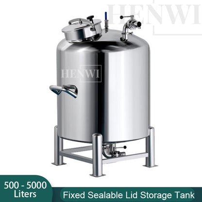 Henwi HWST-FS-500-5000L Fixed Model Sealable Cover With Manhole Storage Tank