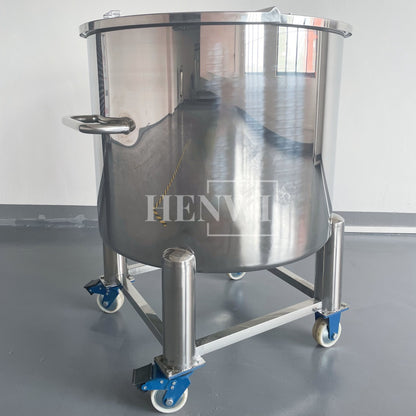 Henwi HWST-MK-50L-100L-200L-300L-500L-1000L-2000L Mobile Model Half-Opened Foldable Cover Storage Tank for Shampoo Liquid Detergent Dishwasher Soap Hand Gel Laundry Paste