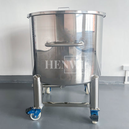 Henwi HWST-MK-50L-100L-200L-300L-500L-1000L-2000L Mobile Model Half-Opened Foldable Cover Storage Tank for Shampoo Liquid Detergent Dishwasher Soap Hand Gel Laundry Paste