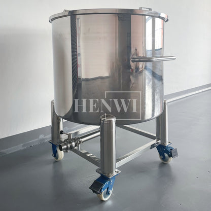 Henwi HWST-MK-50L-100L-200L-300L-500L-1000L-2000L Mobile Model Half-Opened Foldable Cover Storage Tank for Shampoo Liquid Detergent Dishwasher Soap Hand Gel Laundry Paste