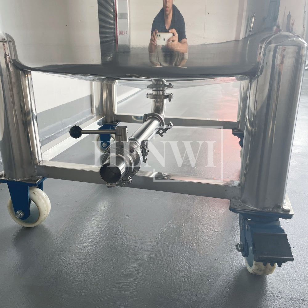 Henwi HWST-MK-50L-100L-200L-300L-500L-1000L-2000L Mobile Model Half-Opened Foldable Cover Storage Tank for Shampoo Liquid Detergent Dishwasher Soap Hand Gel Laundry Paste