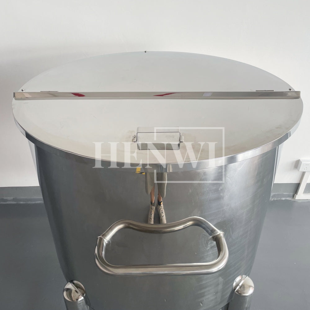 Henwi HWST-MK-50L-100L-200L-300L-500L-1000L-2000L Mobile Model Half-Opened Foldable Cover Storage Tank for Shampoo Liquid Detergent Dishwasher Soap Hand Gel Laundry Paste