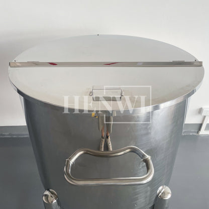 Henwi HWST-MK-50L-100L-200L-300L-500L-1000L-2000L Mobile Model Half-Opened Foldable Cover Storage Tank for Shampoo Liquid Detergent Dishwasher Soap Hand Gel Laundry Paste