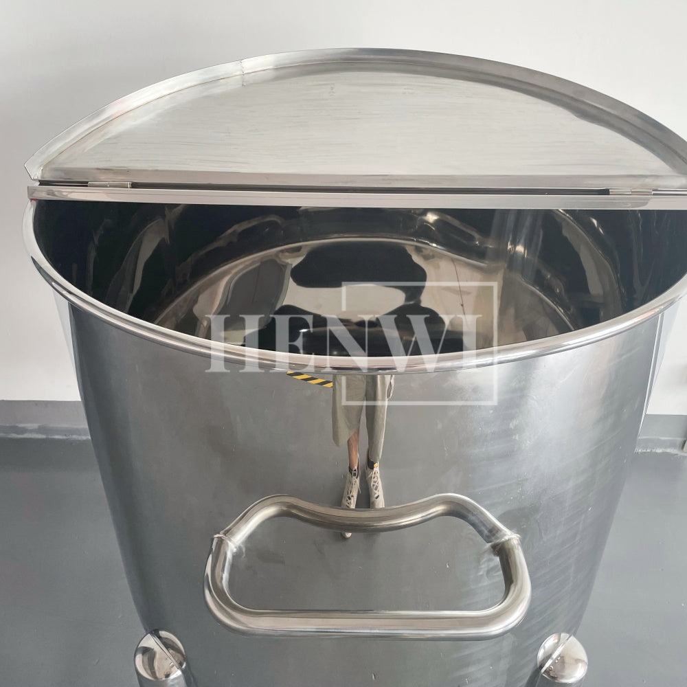 Henwi HWST-MK-50L-100L-200L-300L-500L-1000L-2000L Mobile Model Half-Opened Foldable Cover Storage Tank for Shampoo Liquid Detergent Dishwasher Soap Hand Gel Laundry Paste