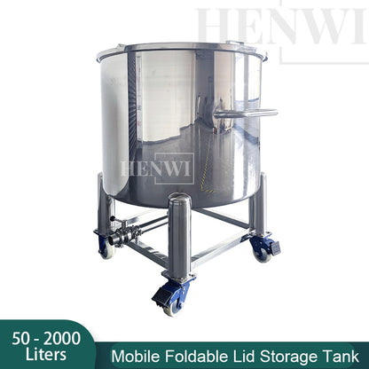 Henwi HWST-MK-50-2000L Mobile Model Half-Opened Foldable Cover Storage Tank