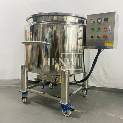 Henwi HWST-MKH-50L-100L-200L-300L-500L-1000L Mobile Model Half-Opened Foldable Cover Storage Tank With Heating / Constant Temperature Heater Tank Machine