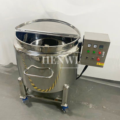 Henwi HWST-MKH-50L-100L-200L-300L-500L-1000L Mobile Model Half-Opened Foldable Cover Storage Tank With Heating / Constant Temperature Heater Tank Machine