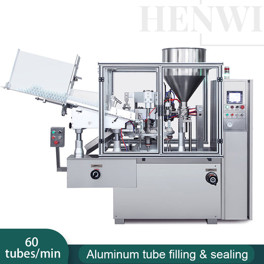 Henwi HWTM-FS Automatic Aluminum Tube Filling Sealing Machine Metal Tube Filler And Folding Sealer