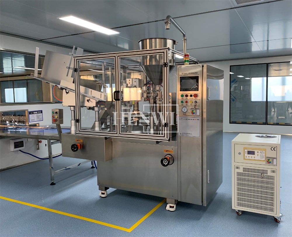 Henwi HWTM-HS Automatic Soft Plastic Tube Filling Sealing Machine PET Tube Filler And Heating Sealer