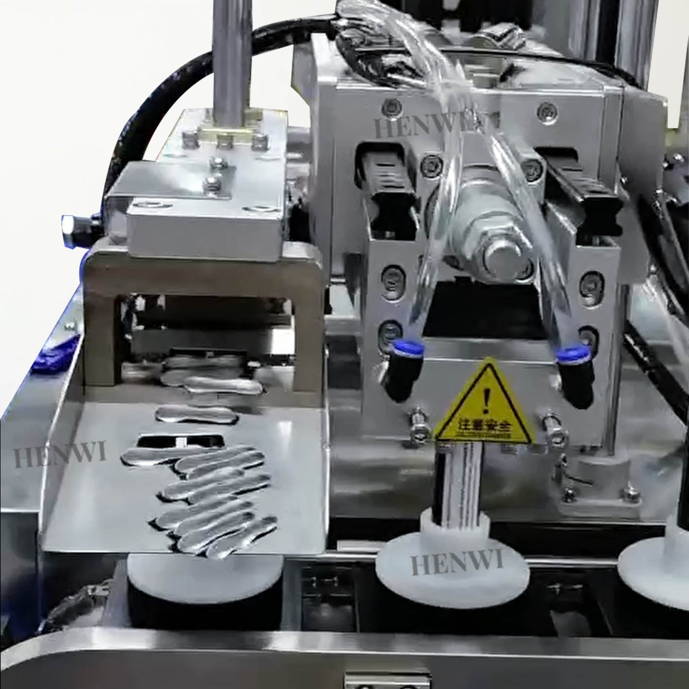 Máquina automática de llenado y sellado de tubos laminados Henwi HWTM-US Llenadora de tubos compuestos y selladora ultrasónica