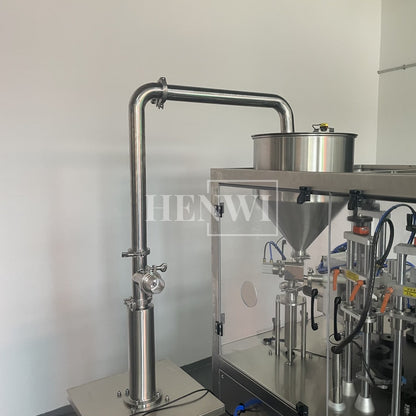 Henwi HWTM-US Automatic Laminated Tube Filling Sealing Machine Composited Tube Filler And Ultrasonic Sealer