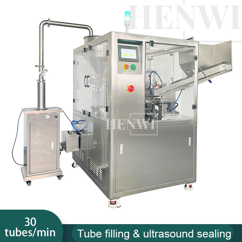 Henwi HWTM-US Automatic Laminated Tube Filling Sealing Machine Composited Tube Filler And Ultrasonic Sealer