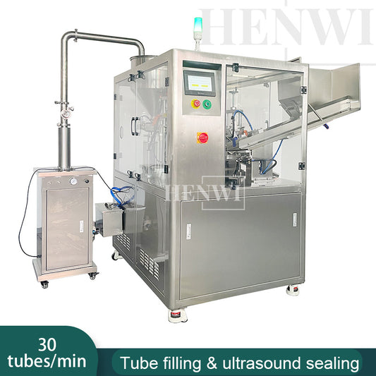 Henwi HWTM-US Automatic Laminated Tube Filling Sealing Machine Composited Tube Filler And Ultrasonic Sealer