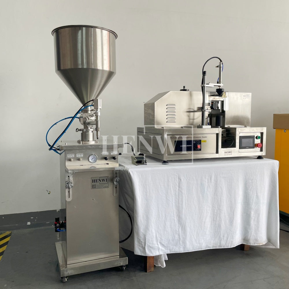 Henwi HWFM-S-VF1 Полуавтоматическая машина для розлива и упаковки жидкостей с одной насадкой Вертикальный наполнитель для бутылок с 1 головкой