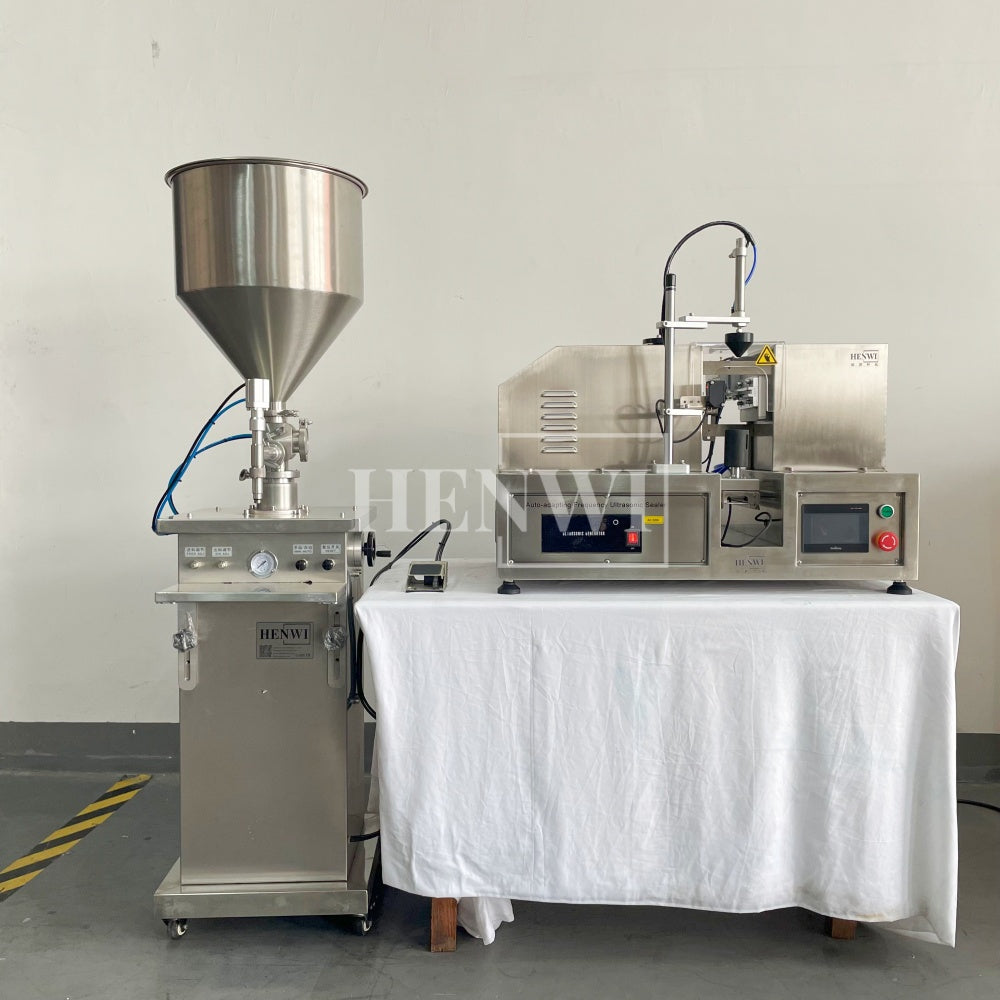 Henwi HWFM-S-VF1 Полуавтоматическая машина для розлива и упаковки жидкостей с одной насадкой Вертикальный наполнитель для бутылок с 1 головкой