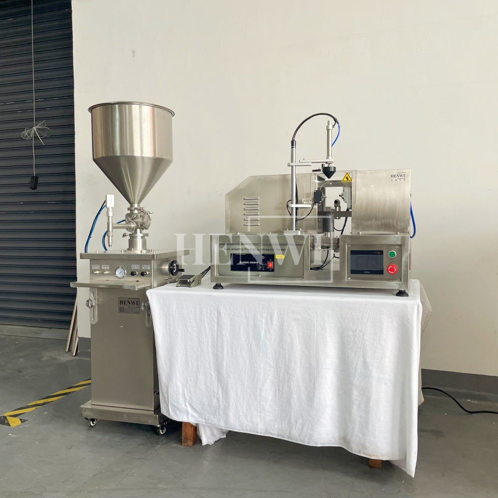 Henwi HWFM-S-VF1 Полуавтоматическая машина для розлива и упаковки жидкостей с одной насадкой Вертикальный наполнитель для бутылок с 1 головкой