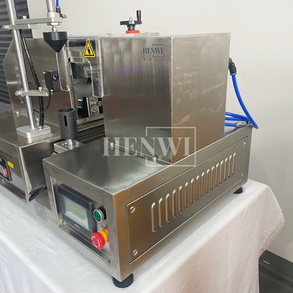 Henwi HWFM-S-VF1 Полуавтоматическая машина для розлива и упаковки жидкостей с одной насадкой Вертикальный наполнитель для бутылок с 1 головкой