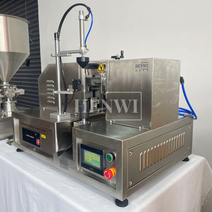 Henwi HWFM-S-VF1 Полуавтоматическая машина для розлива и упаковки жидкостей с одной насадкой Вертикальный наполнитель для бутылок с 1 головкой