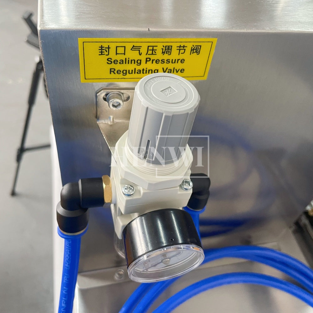 Henwi HWFM-S-VF1 Полуавтоматическая машина для розлива и упаковки жидкостей с одной насадкой Вертикальный наполнитель для бутылок с 1 головкой