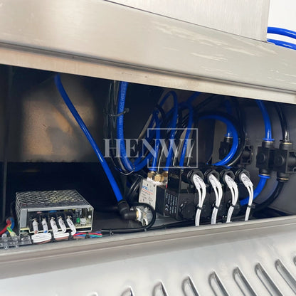 Henwi HWFM-S-VF1 Полуавтоматическая машина для розлива и упаковки жидкостей с одной насадкой Вертикальный наполнитель для бутылок с 1 головкой