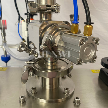 Máquina de llenado y sellado de tubos compuestos semiautomática Henwi HWTM-USS-1 Llenadora de tubos laminados y selladora por ultrasonido