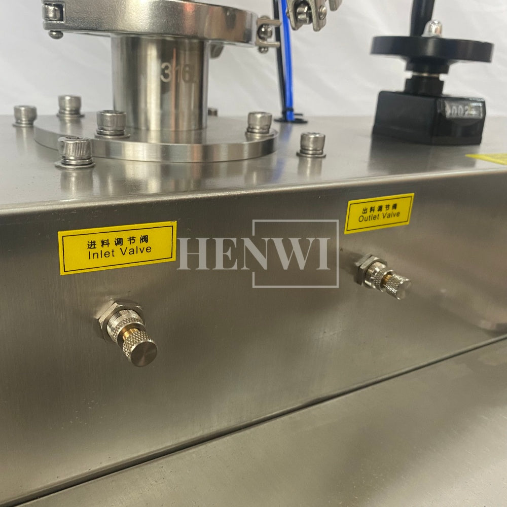 Máquina de llenado y sellado de tubos compuestos semiautomática Henwi HWTM-USS-1 Llenadora de tubos laminados y selladora por ultrasonido