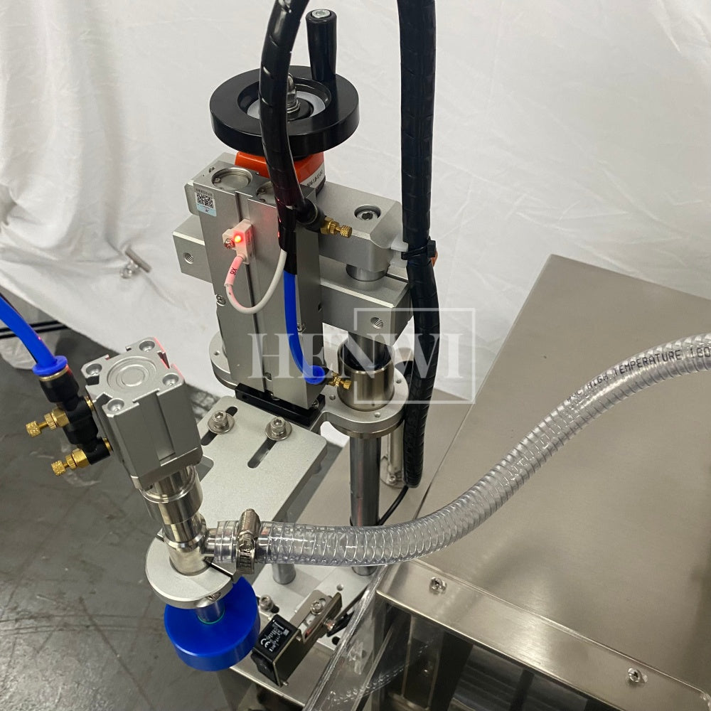 Máquina de llenado y sellado de tubos compuestos semiautomática Henwi HWTM-USS-1 Llenadora de tubos laminados y selladora por ultrasonido