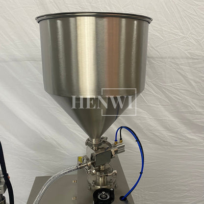 Máquina de llenado y sellado de tubos compuestos semiautomática Henwi HWTM-USS-1 Llenadora de tubos laminados y selladora por ultrasonido