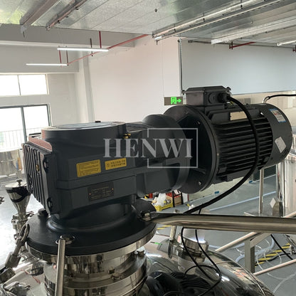 Henwi HWVM-GD-5000L Fixed Cover Model Vacuum Emulsifying Homogenizing Heating Mixer Tank Machine