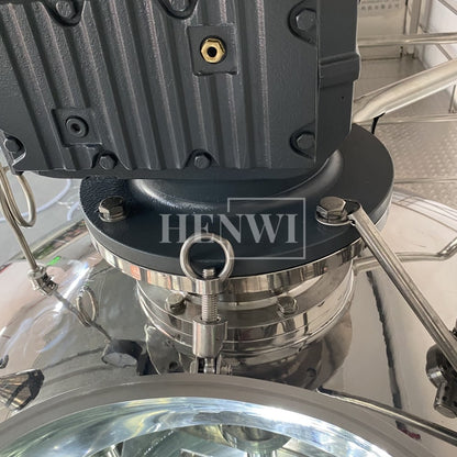 Henwi HWVM-GD-5000L Fixed Cover Model Vacuum Emulsifying Homogenizing Heating Mixer Tank Machine