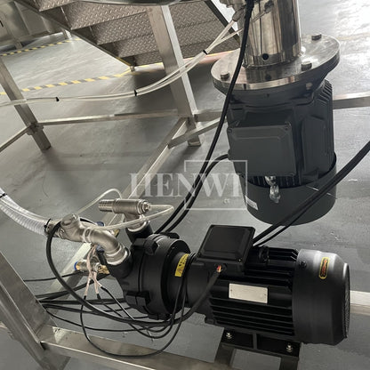 Henwi HWVM-GD-5000L Fixed Cover Model Vacuum Emulsifying Homogenizing Heating Mixer Tank Machine