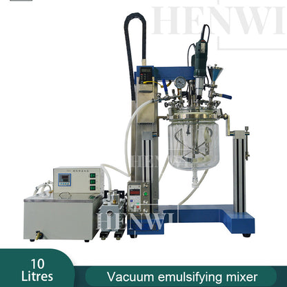 Henwi HWVM-LB-10L Laboratory Reactor Model Lab Vacuum Emulsifying Homogenizing Heating Mixer Tank Machine