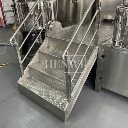 Henwi HWVM-LT-200L Hydraulic Lifting Cover Model Vacuum Emulsifying Homogenizing Heating Mixer Tank Machine