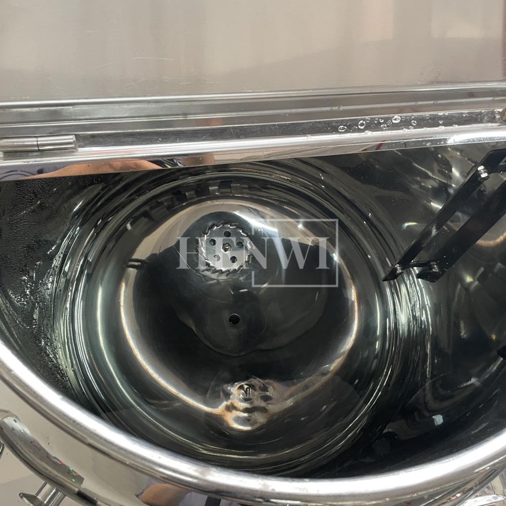 Henwi HWVM-LT-200L Hydraulic Lifting Cover Model Vacuum Emulsifying Homogenizing Heating Mixer Tank Machine