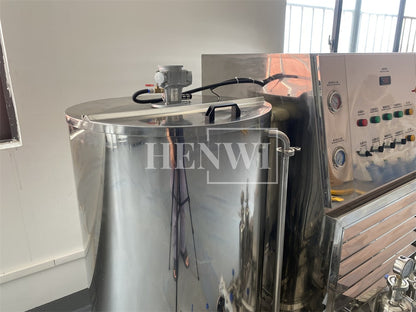 Henwi HWXS-50-1000L Perfume Making Machine Perfume Water Chilling Freezing Cooling Mixing Machine Chiller Mixer Tank