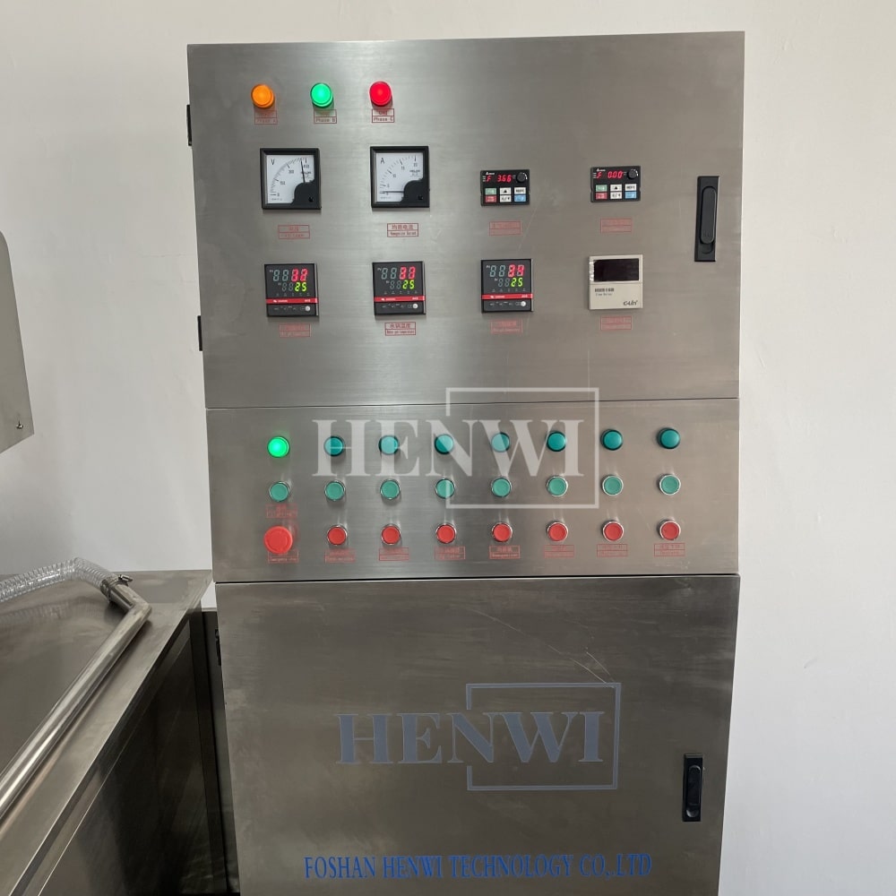 Henwi HWVM-LT-200L Hydraulic Lifting Cover Model Vacuum Emulsifying Homogenizing Heating Mixer Tank Machine