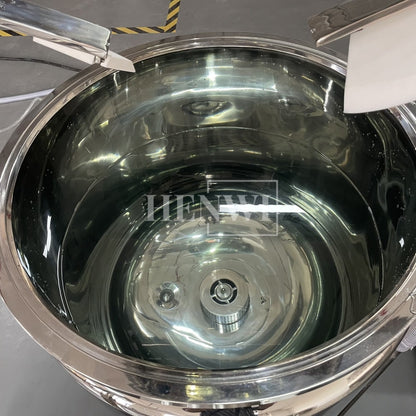 Henwi HWVM-LT-200L Hydraulic Lifting Cover Model Vacuum Emulsifying Homogenizing Heating Mixer Tank Machine