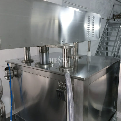 Henwi HWVM-LT-300L Hydraulic Lifting Cover Model Vacuum Emulsifying Homogenizing Heating Mixer Tank Machine