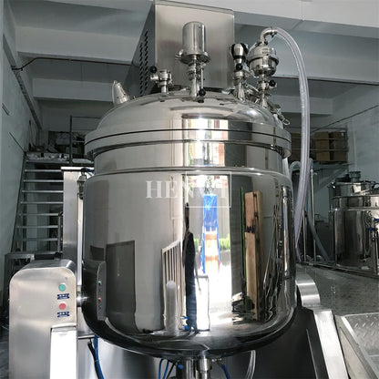 Henwi HWVM-LT-300L Hydraulic Lifting Cover Model Vacuum Emulsifying Homogenizing Heating Mixer Tank Machine