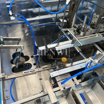 Henwi HWAM-Box Cartoning Machine Plastic Tube Paper Box Case Cream Gel Jar Toothpaste Glass Bottle Blister Boxing Encasing Machine